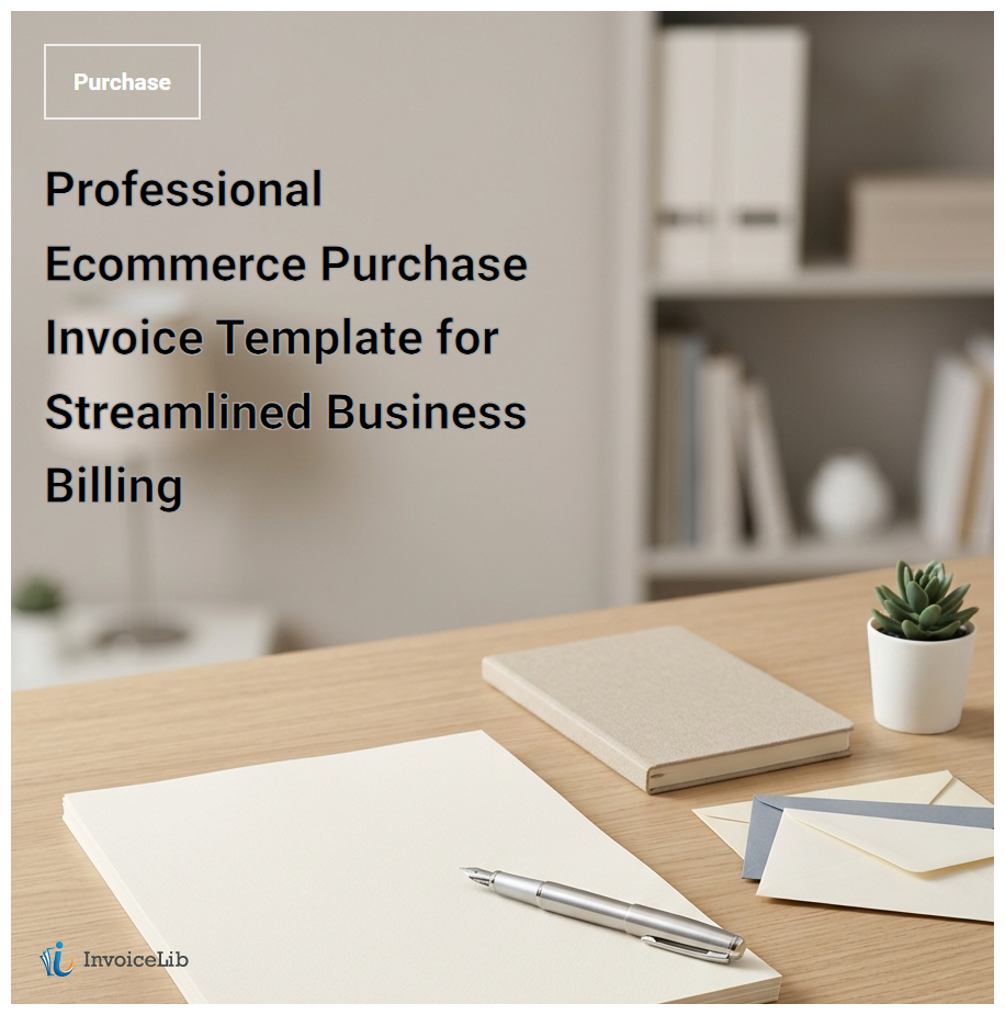 Professional Ecommerce Purchase Invoice Template for Streamlined Business Billing
