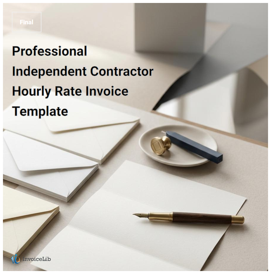 Professional Independent Contractor Hourly Rate Invoice Template