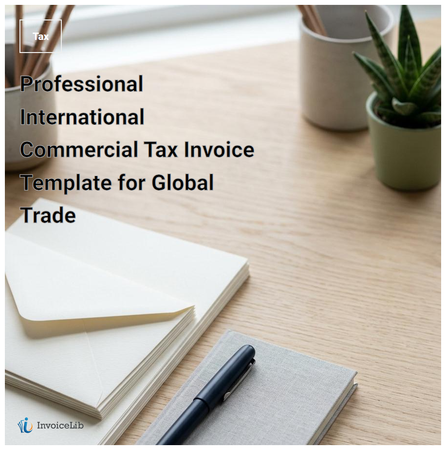 Professional International Commercial Tax Invoice Template for Global Trade