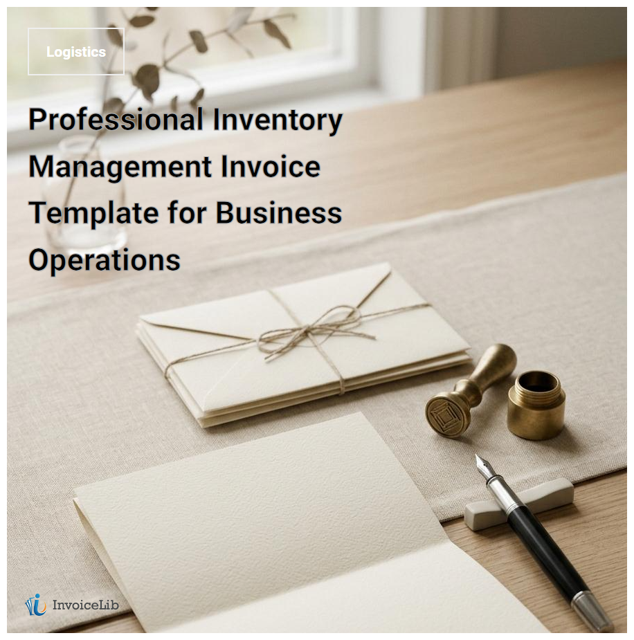 Professional Inventory Management Invoice Template for Business Operations