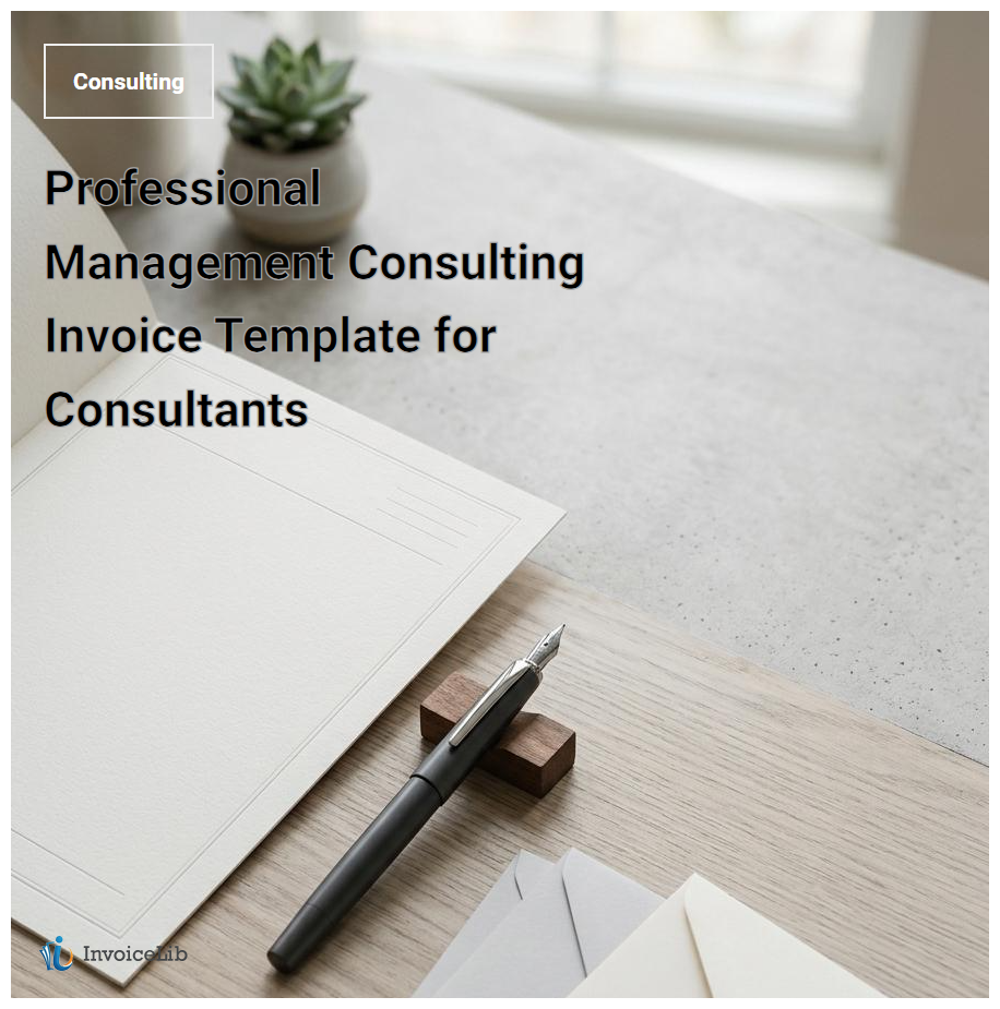 Professional Management Consulting Invoice Template for Consultants