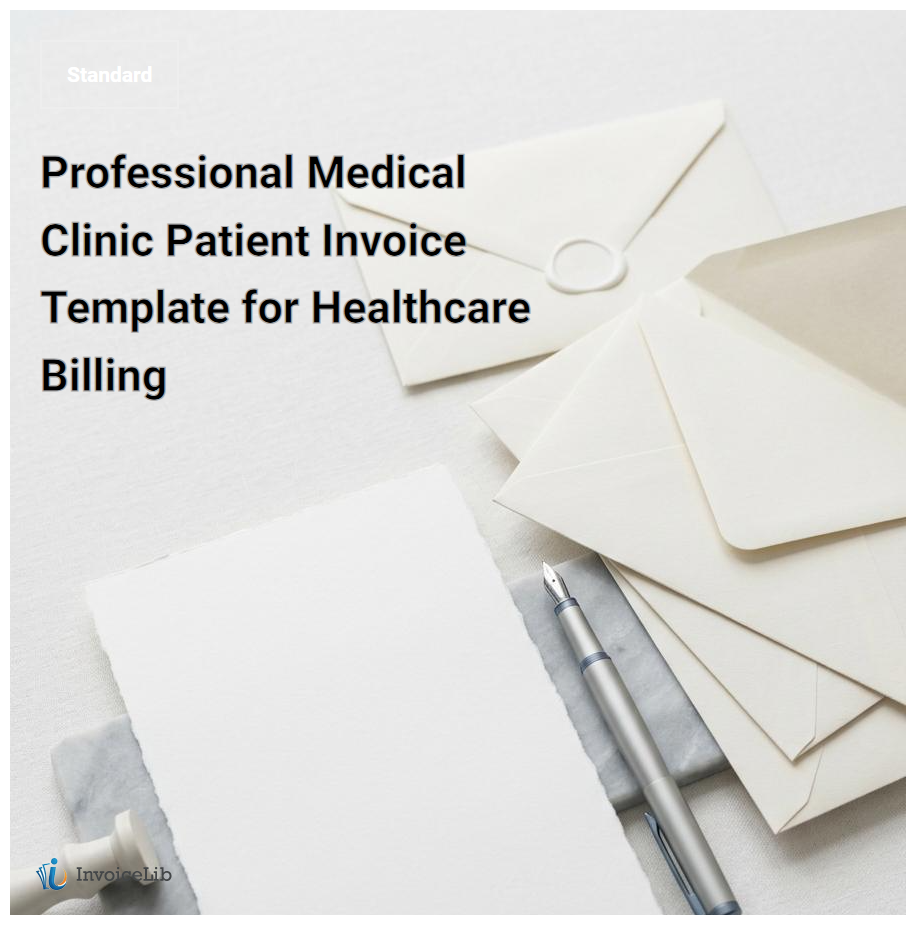 Professional Medical Clinic Patient Invoice Template for Healthcare Billing