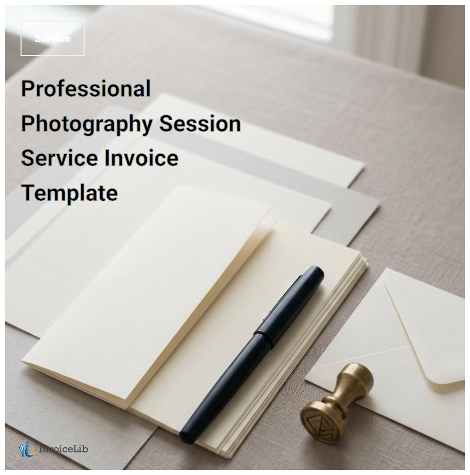 Professional Photography Session Service Invoice Template