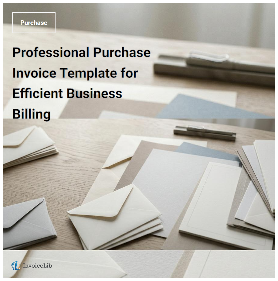 Professional Purchase Invoice Template for Efficient Business Billing