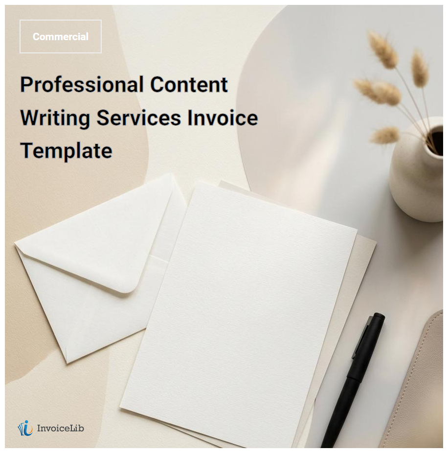 Professional Content Writing Services Invoice Template