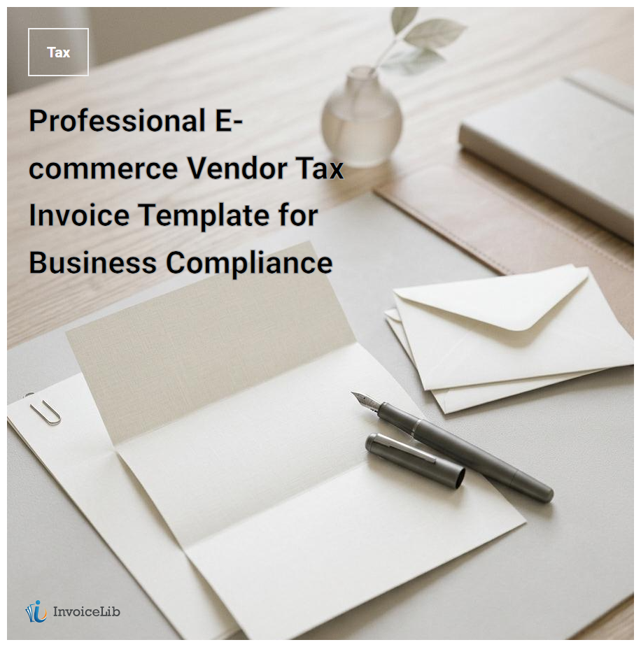 Professional E-commerce Vendor Tax Invoice Template for Business Compliance