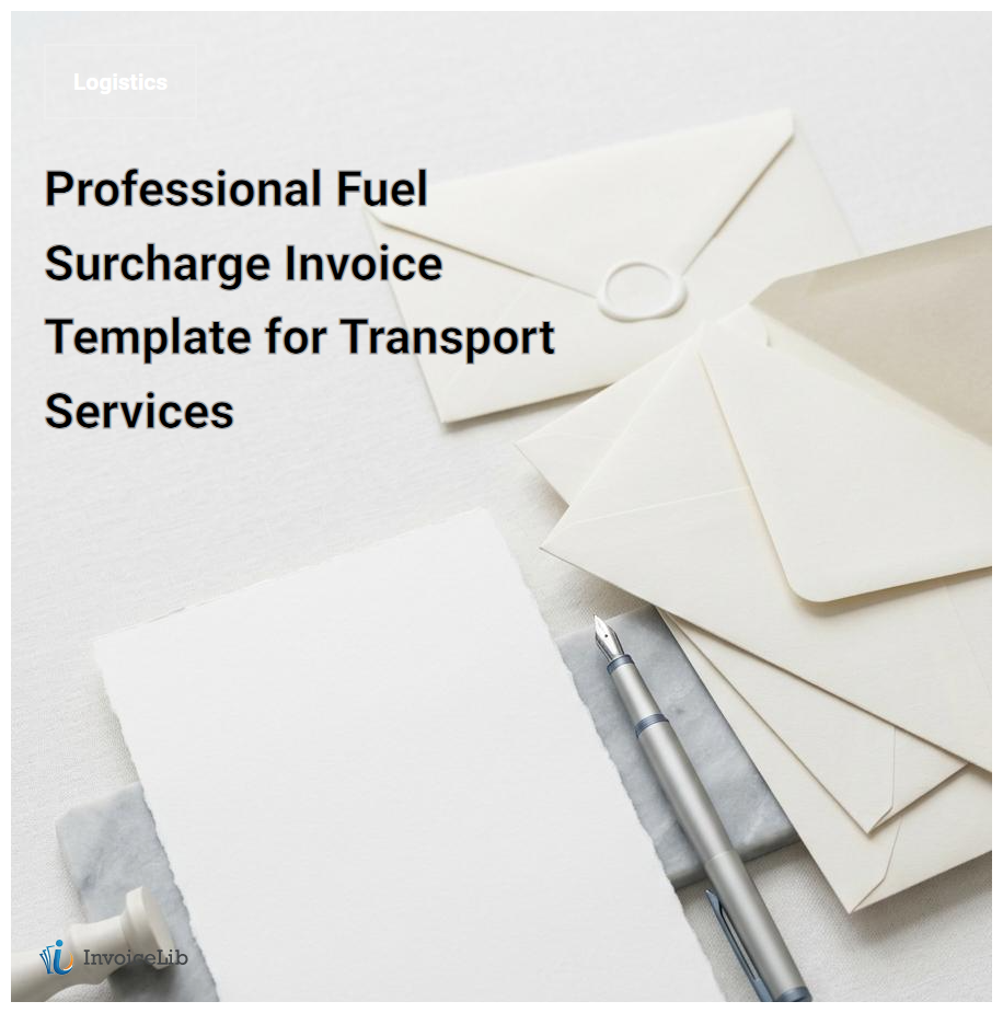 Professional Fuel Surcharge Invoice Template for Transport Services