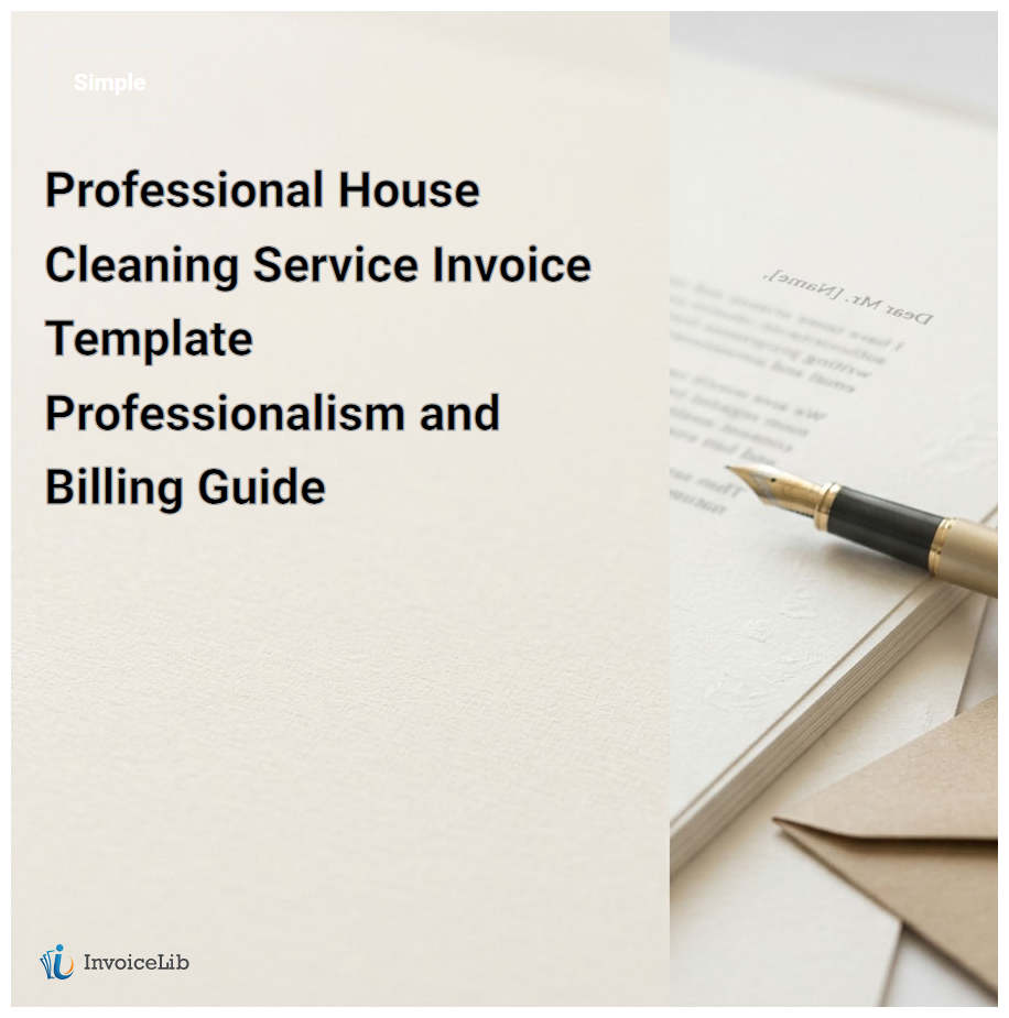 Professional House Cleaning Service Invoice Template Professionalism and Billing Guide
