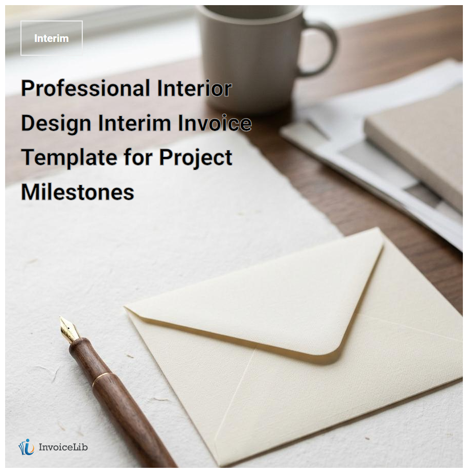 Professional Interior Design Interim Invoice Template for Project Milestones