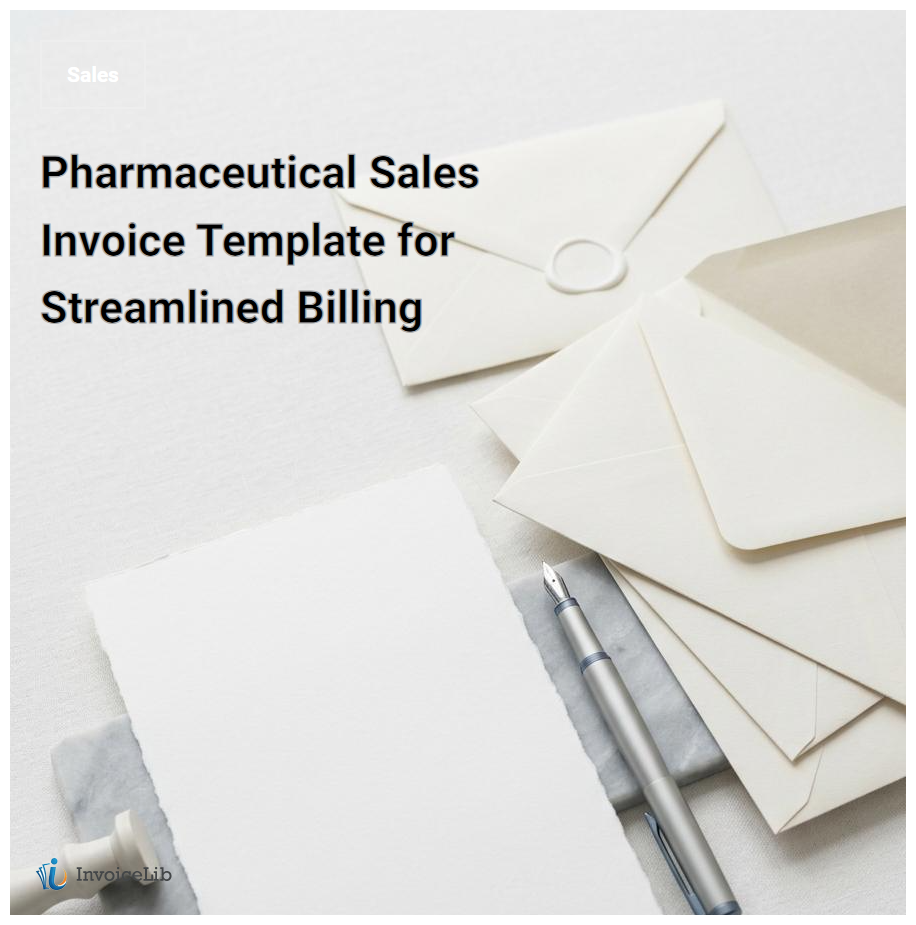 Pharmaceutical Sales Invoice Template for Streamlined Billing