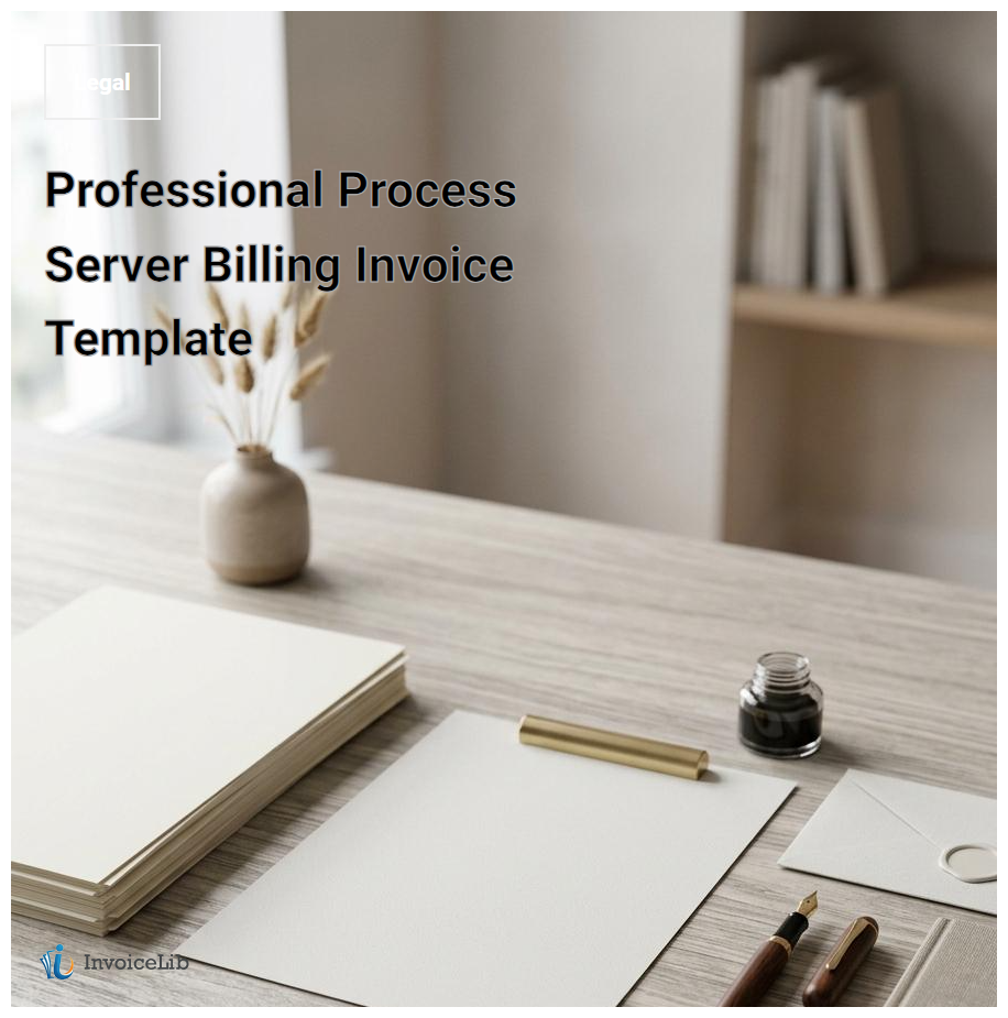 Professional Process Server Billing Invoice Template