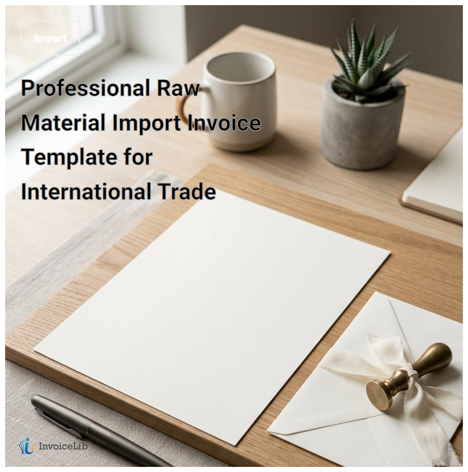 Professional Raw Material Import Invoice Template for International Trade