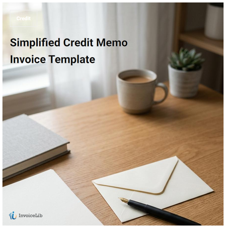 Simplified Credit Memo Invoice Template