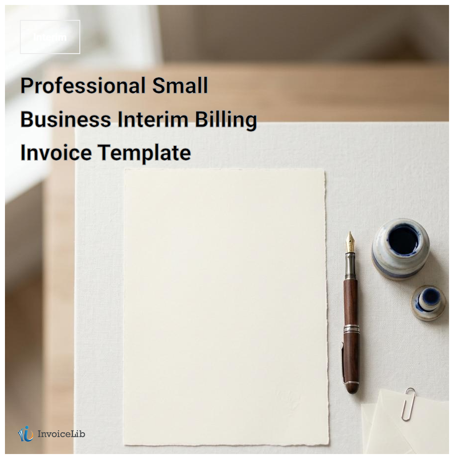 Professional Small Business Interim Billing Invoice Template