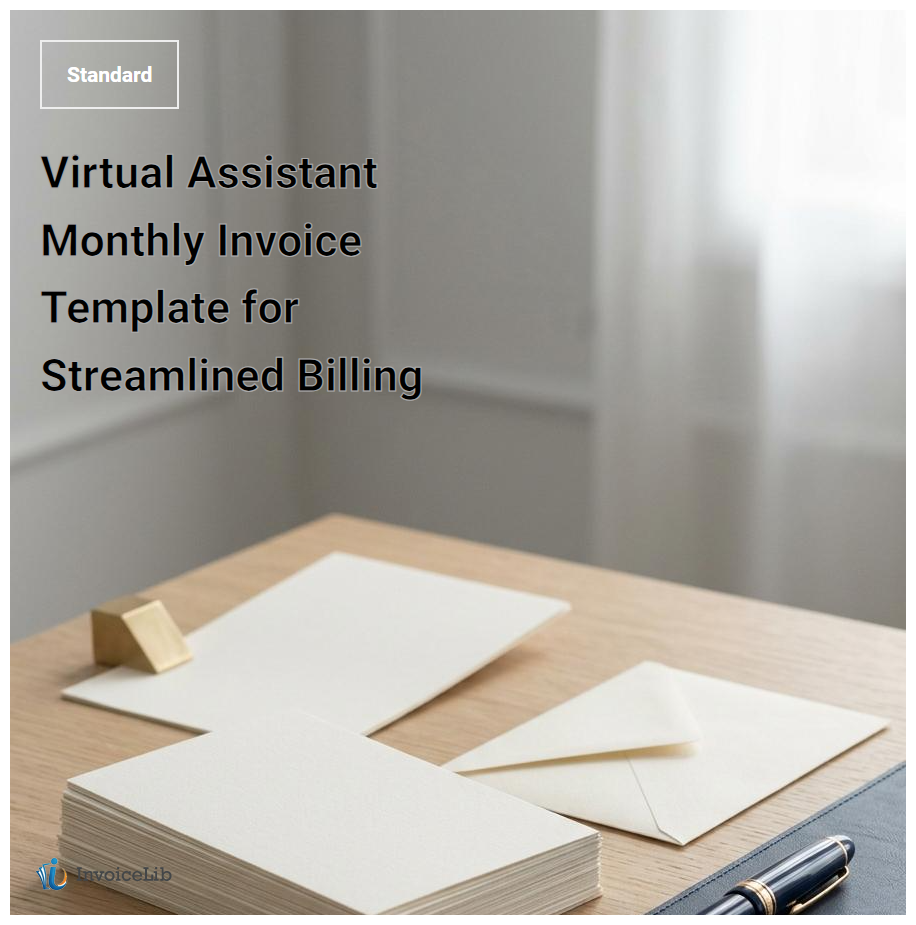 Virtual Assistant Monthly Invoice Template for Streamlined Billing