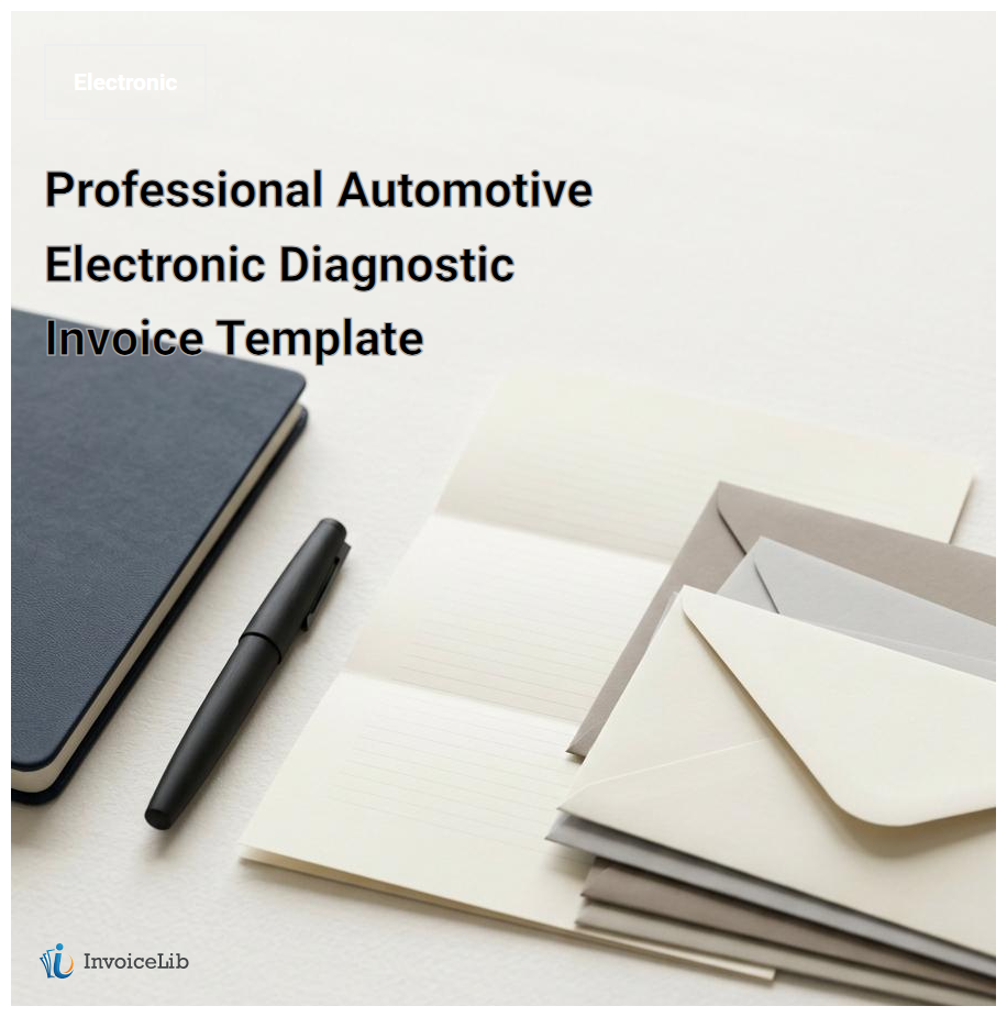 Professional Automotive Electronic Diagnostic Invoice Template