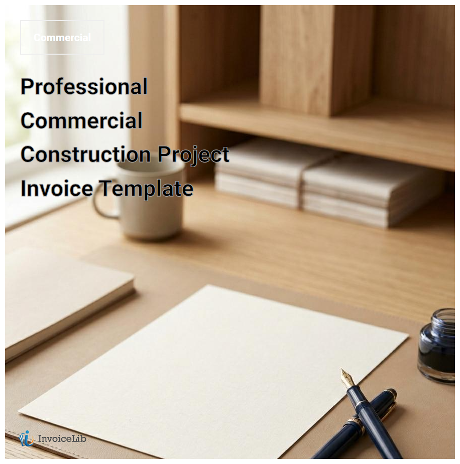 Professional Commercial Construction Project Invoice Template