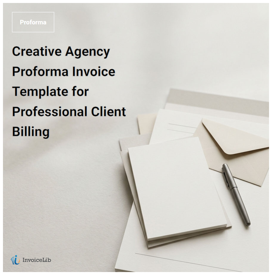 Creative Agency Proforma Invoice Template for Professional Client Billing