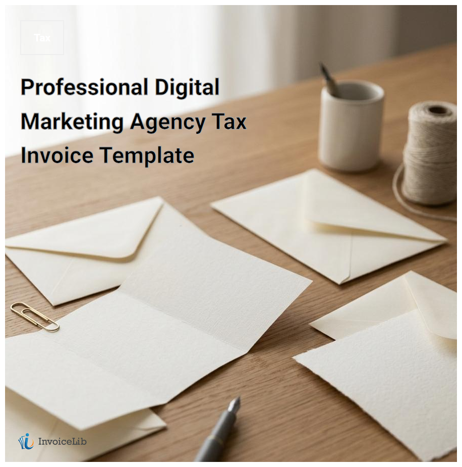 Professional Digital Marketing Agency Tax Invoice Template