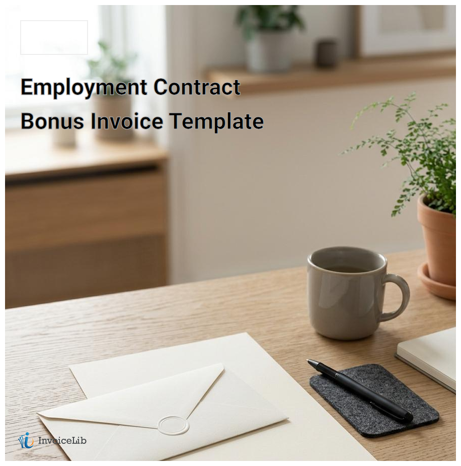 Employment Contract Bonus Invoice Template
