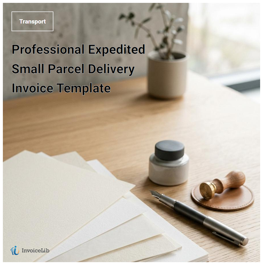 Professional Expedited Small Parcel Delivery Invoice Template