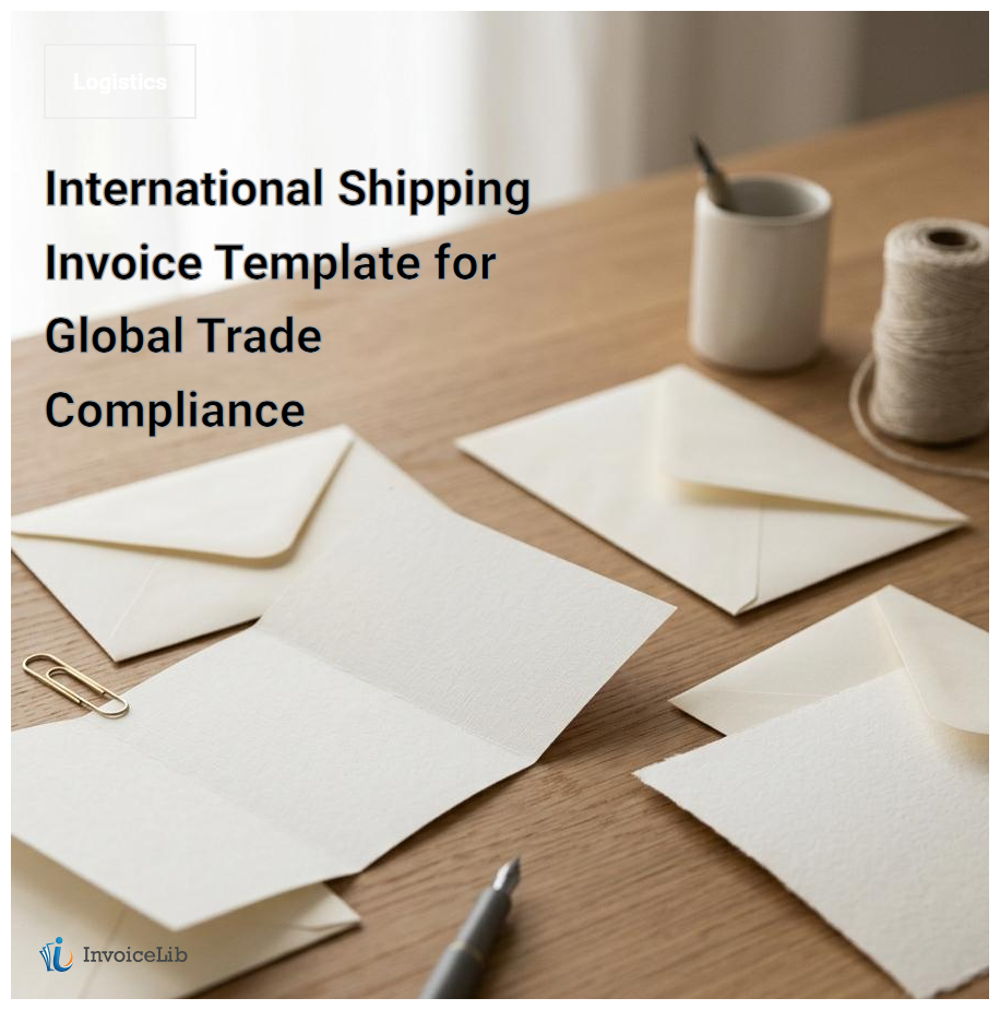 International Shipping Invoice Template for Global Trade Compliance
