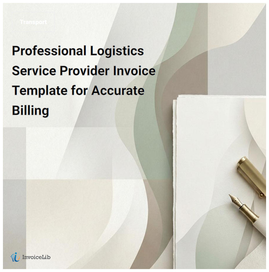 Professional Logistics Service Provider Invoice Template for Accurate Billing