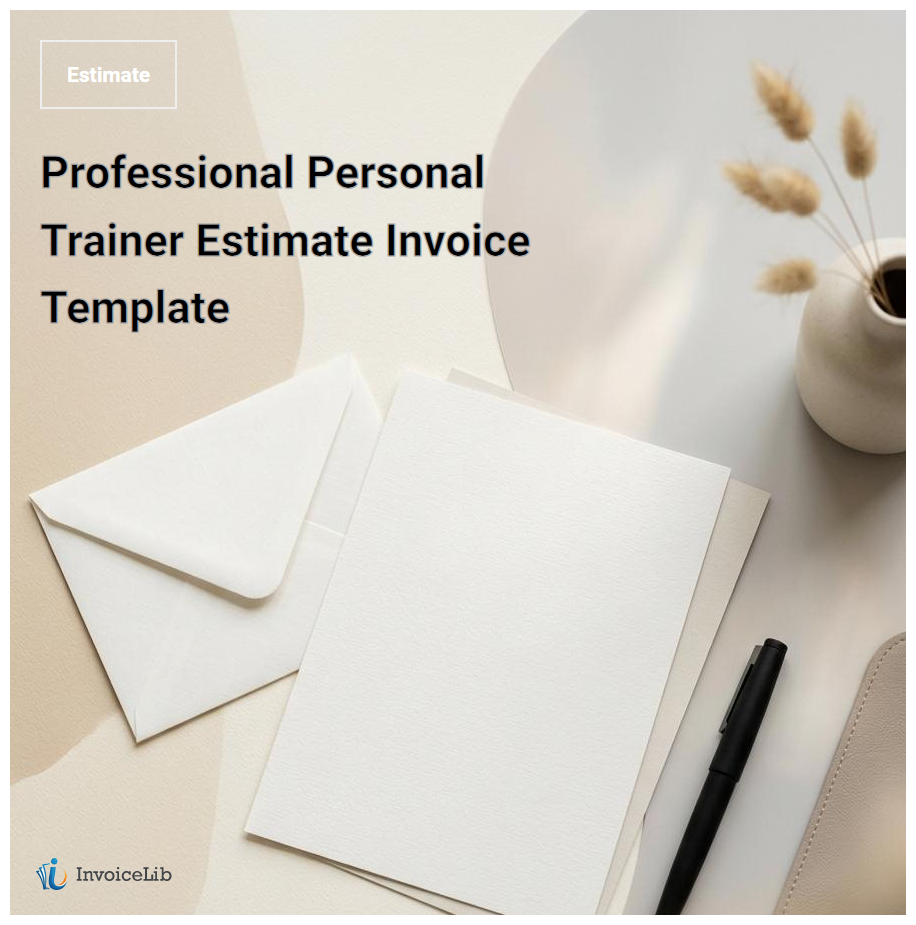 Professional Personal Trainer Estimate Invoice Template