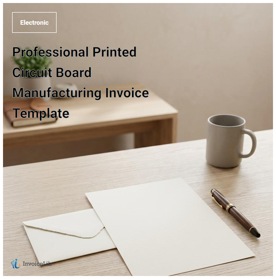 Professional Printed Circuit Board Manufacturing Invoice Template