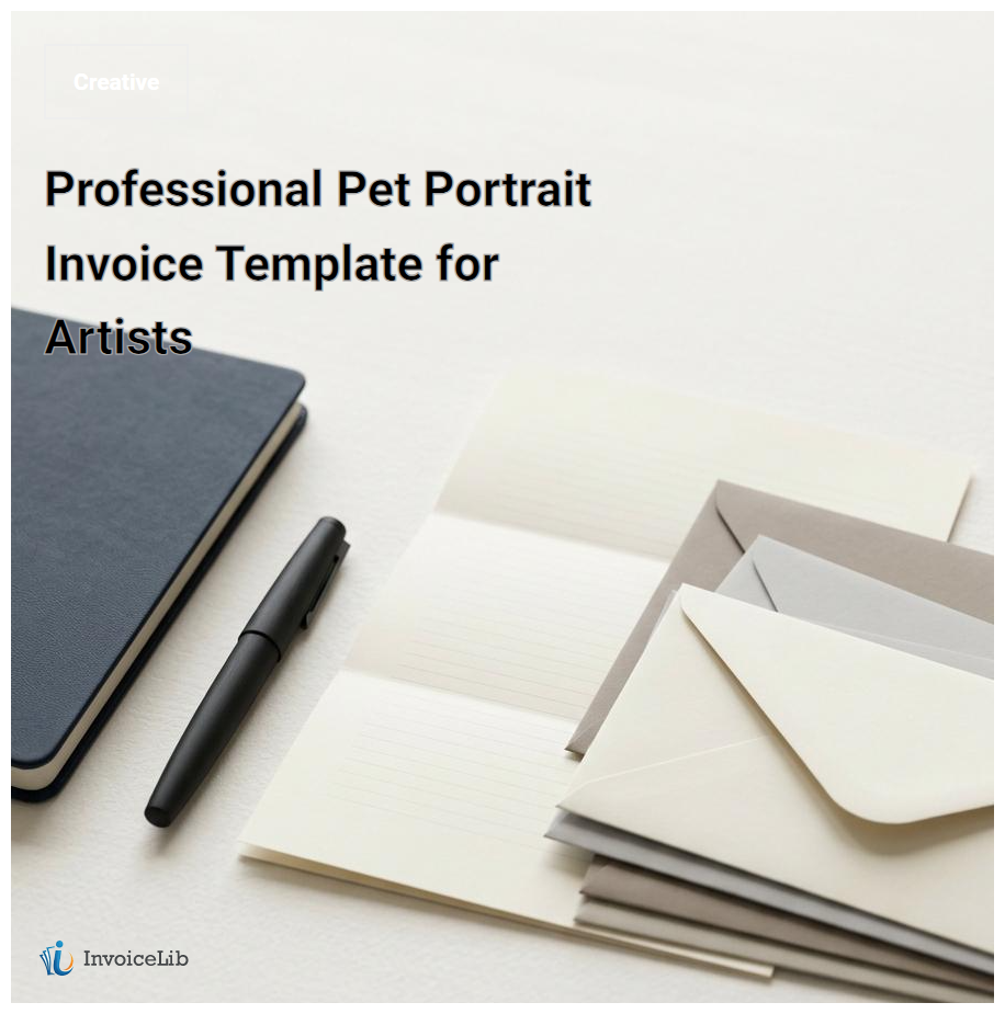 Professional Pet Portrait Invoice Template for Artists