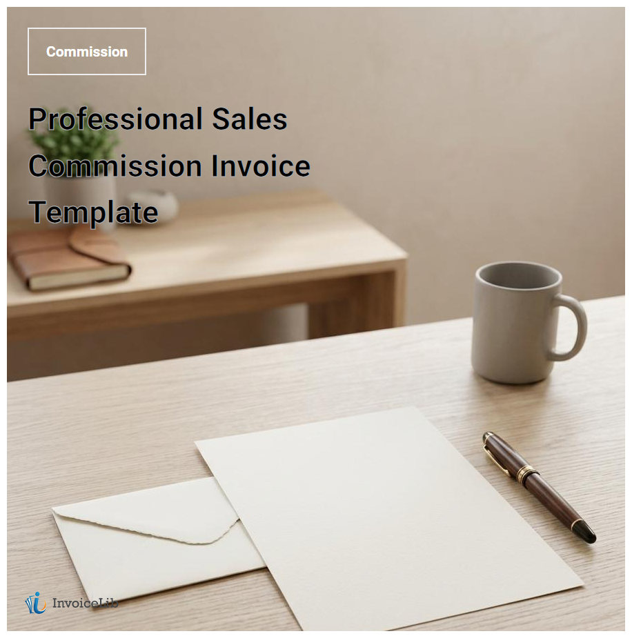 Professional Sales Commission Invoice Template