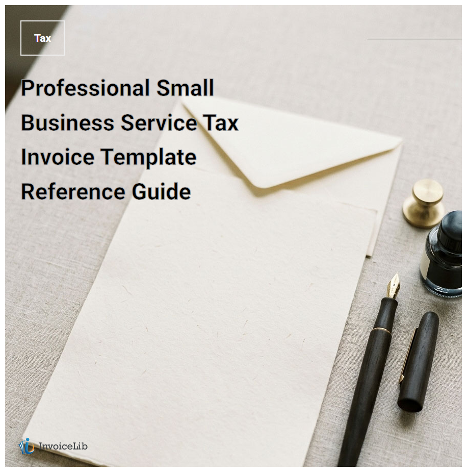 Professional Small Business Service Tax Invoice Template Reference Guide