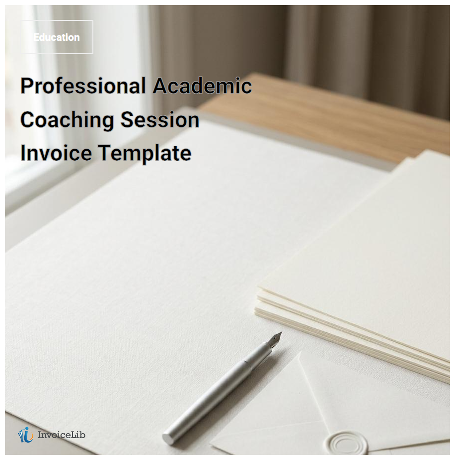 Professional Academic Coaching Session Invoice Template