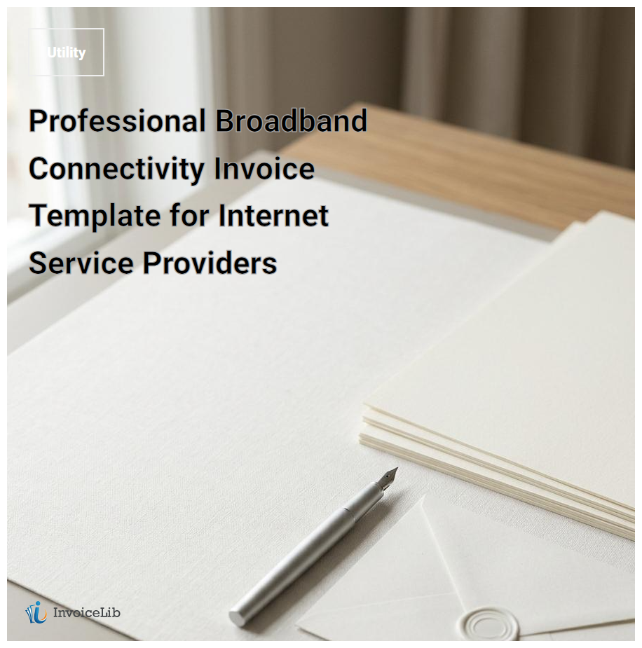 Professional Broadband Connectivity Invoice Template for Internet Service Providers
