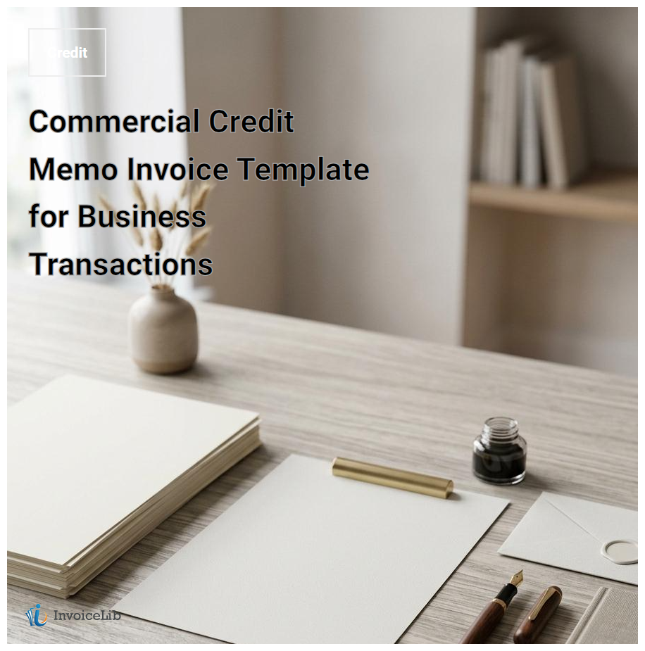 Commercial Credit Memo Invoice Template for Business Transactions
