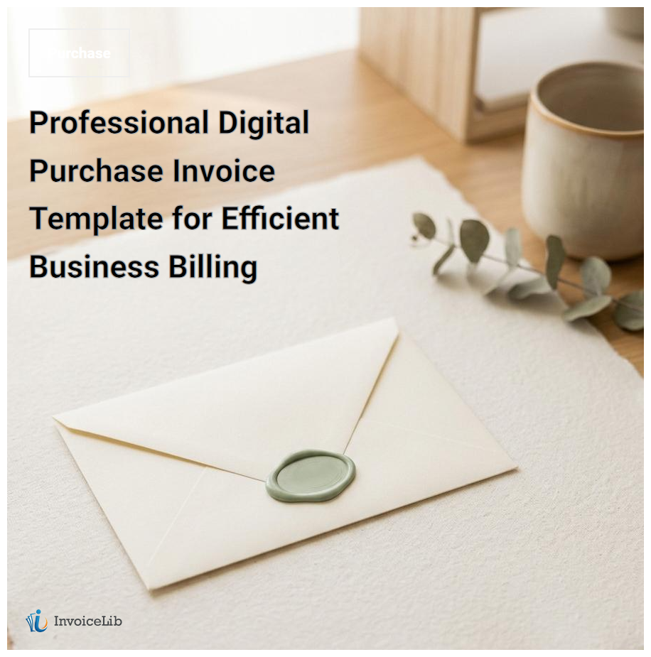 Professional Digital Purchase Invoice Template for Efficient Business Billing