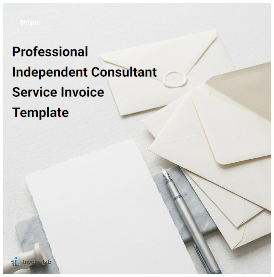 Professional Independent Consultant Service Invoice Template