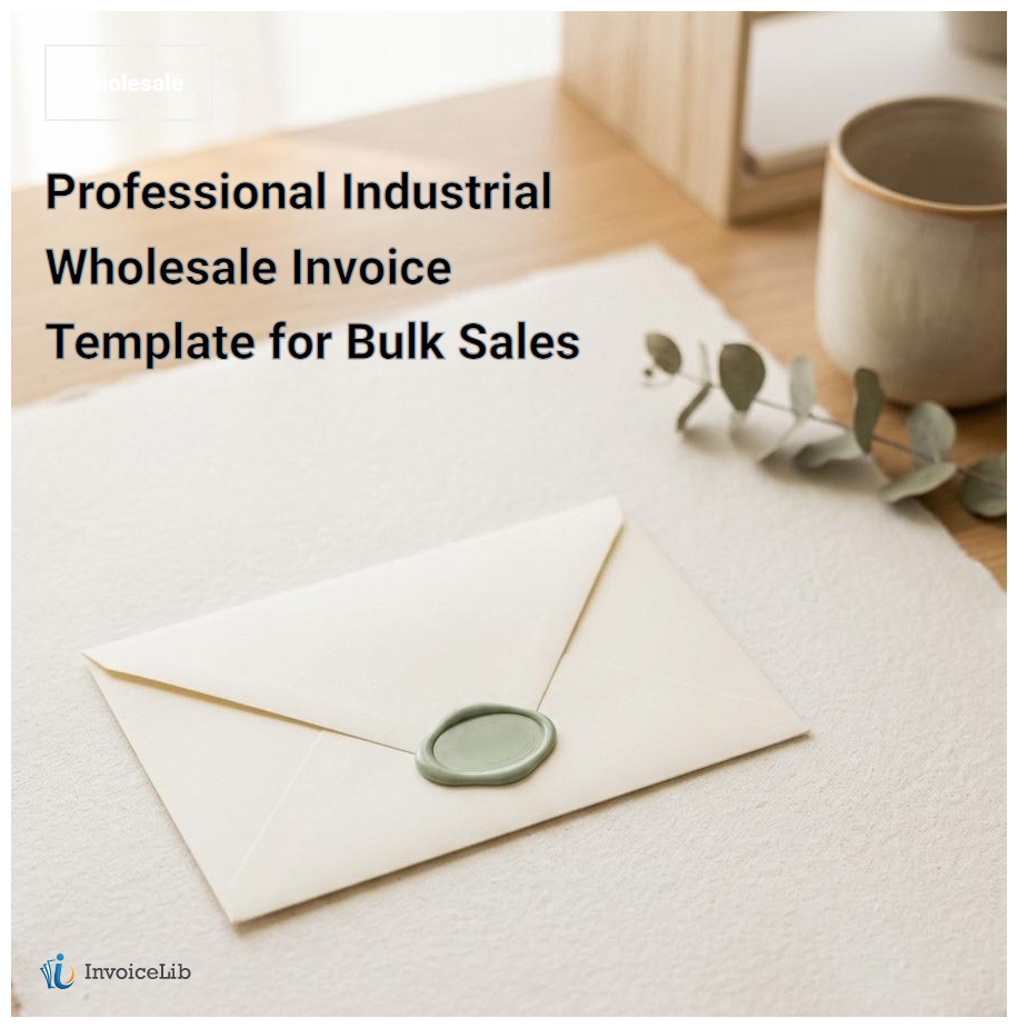 Professional Industrial Wholesale Invoice Template for Bulk Sales