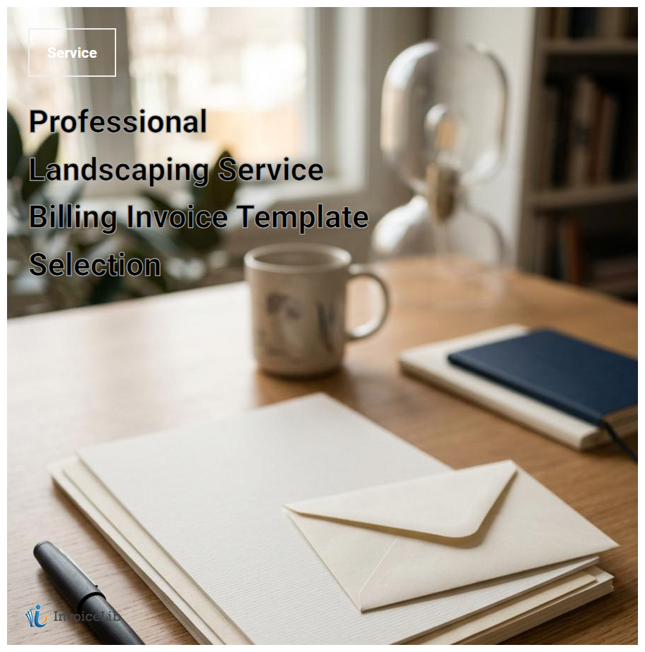 Professional Landscaping Service Billing Invoice Template Selection
