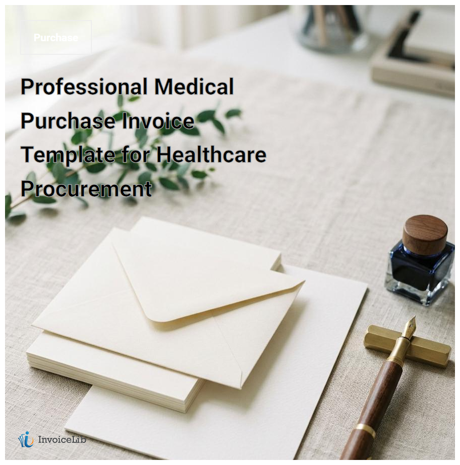 Professional Medical Purchase Invoice Template for Healthcare Procurement