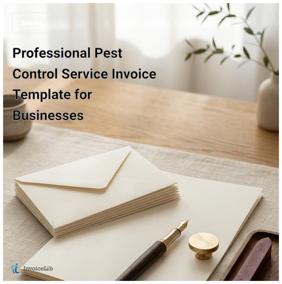 Professional Pest Control Service Invoice Template for Businesses