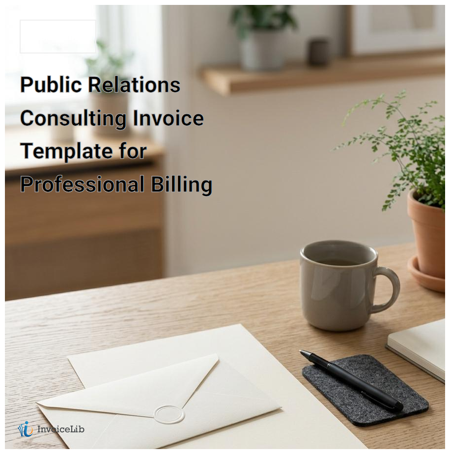 Public Relations Consulting Invoice Template for Professional Billing