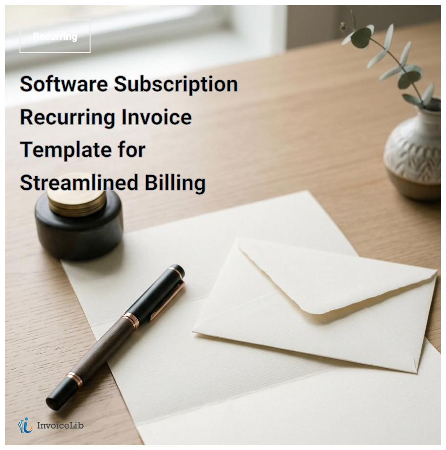 Software Subscription Recurring Invoice Template for Streamlined Billing