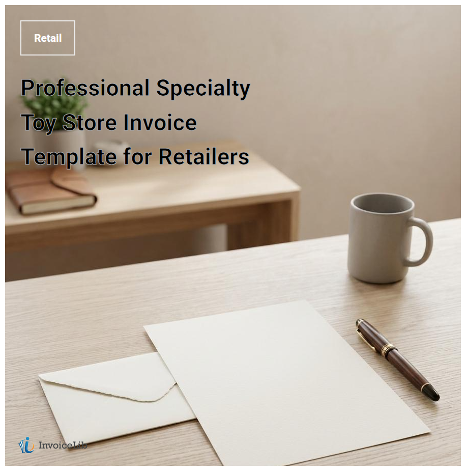 Professional Specialty Toy Store Invoice Template for Retailers